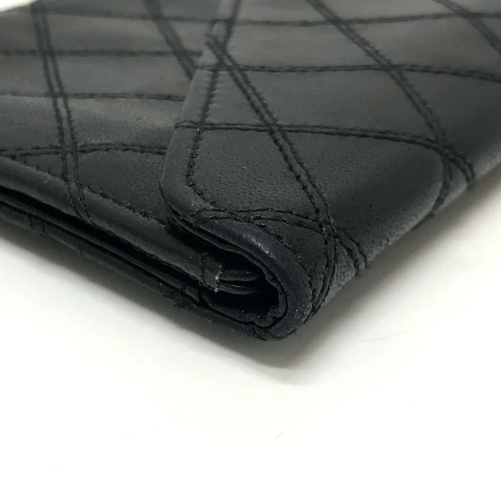 CHANEL black lambskin